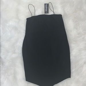 Black mini dress